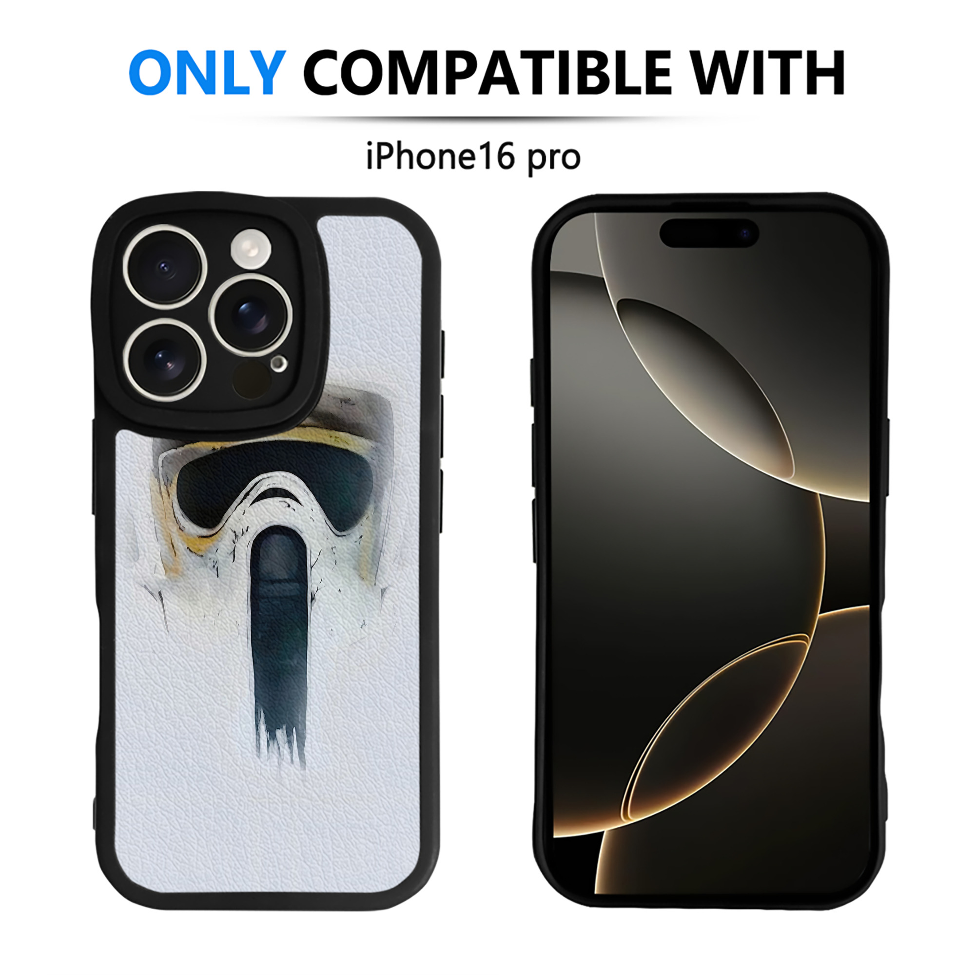 （画像用） スター・ウォーズ Star Wars 【iPhone 16シリーズ対応】シリコンスマホケース（レザー調） 材質：シリコン
